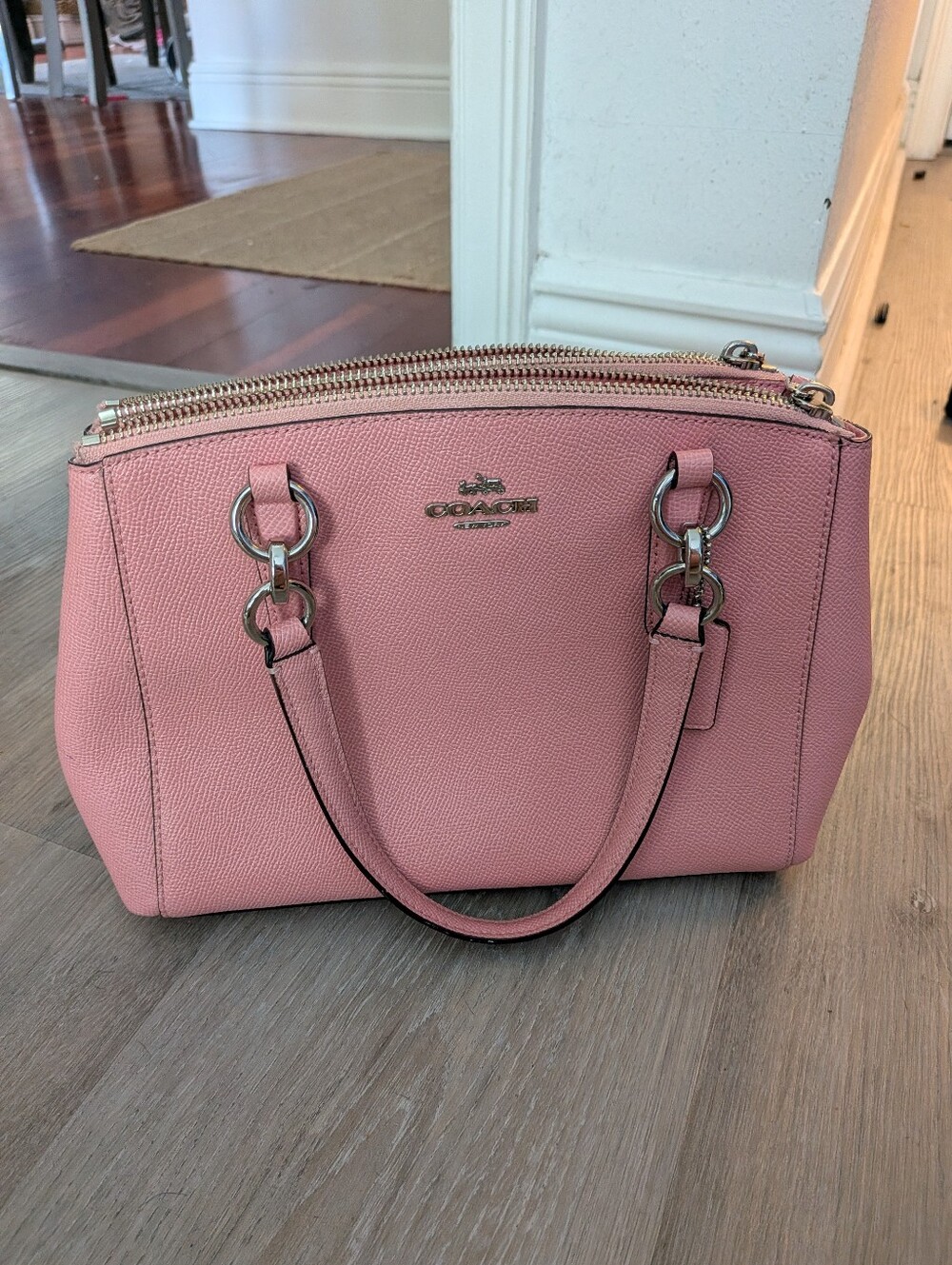 Coach double zipper Carryall